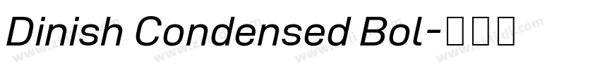 Dinish Condensed Bol字体转换